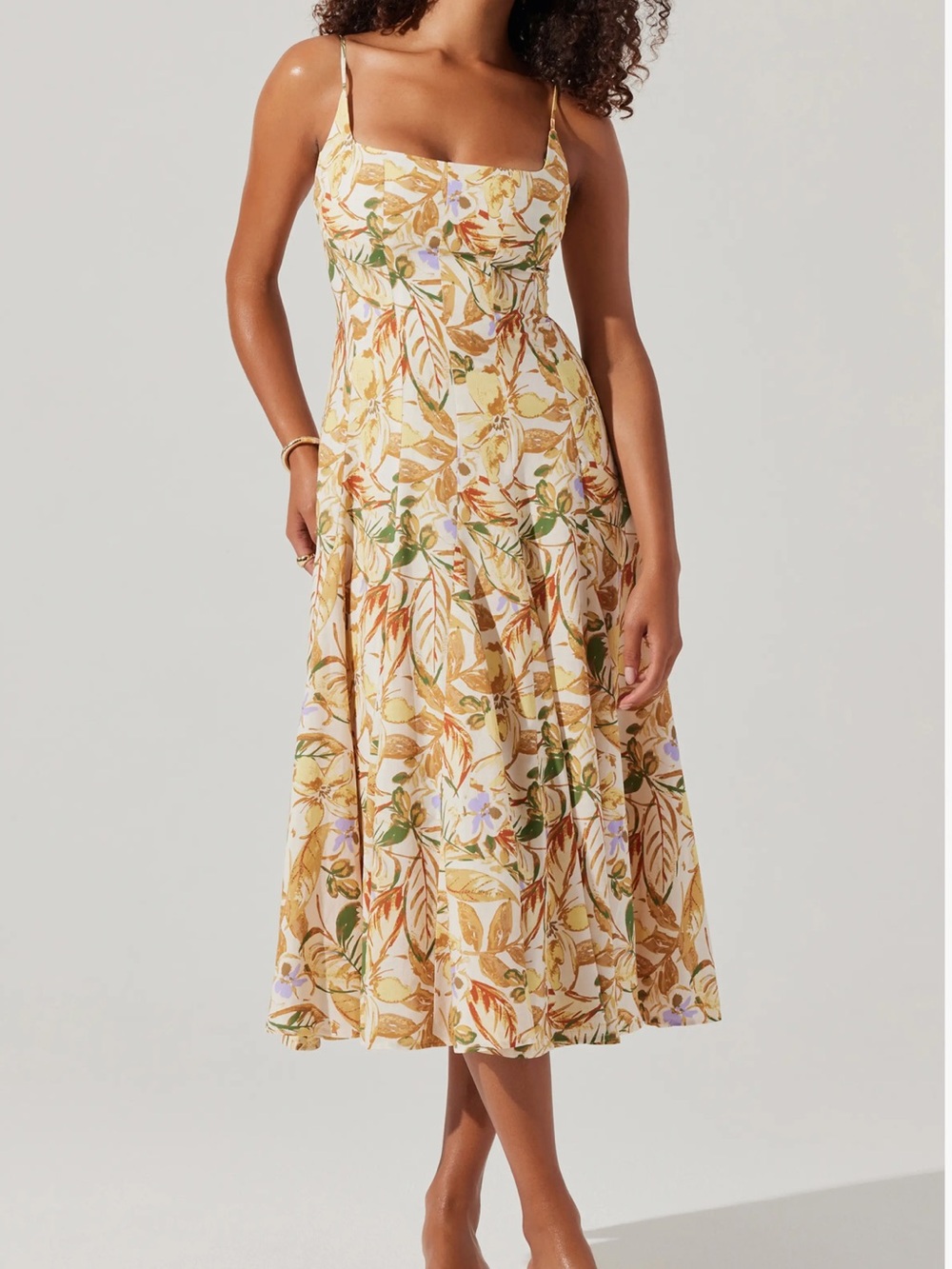 Jaleyah Floral Midi Dress